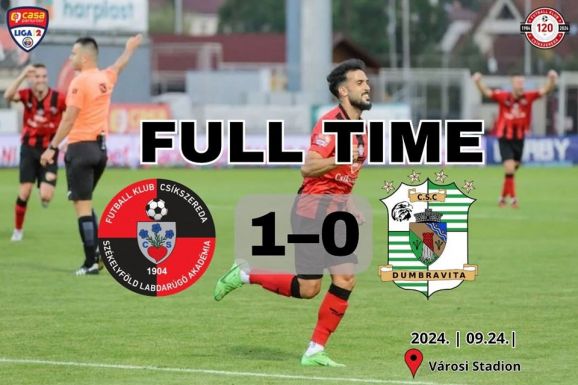 Liga2: Nehezen törte fel az újszentesi védelmet a Csíkszereda, de megőrizte hibátlan mérlegét